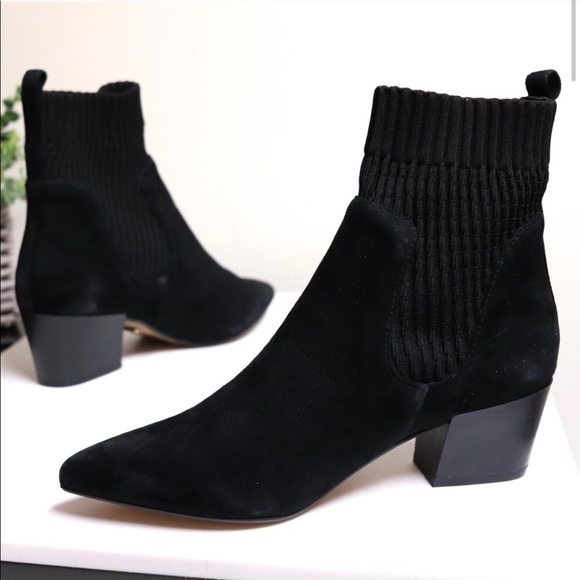 kensie black booties